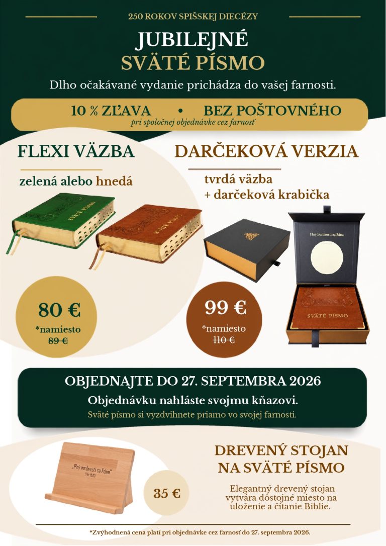 Jubilejné Sväté písmo 250. rokov Spišskej diecézy